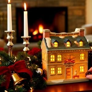 Vtg 1989 Colonial America Collection Handpainted Porcelain Silversmith Shop